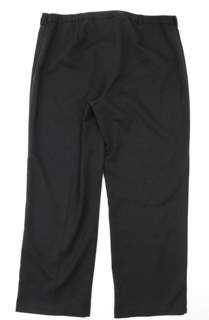Womens UK Size 16 Annabelle Regular Fit  Black Trousers
