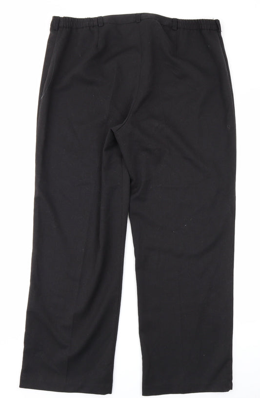 Womens UK Size 16 Annabelle Regular Fit  Black Trousers