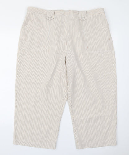 Classic Womens Brown Striped  Trousers  Size 20 L22 in