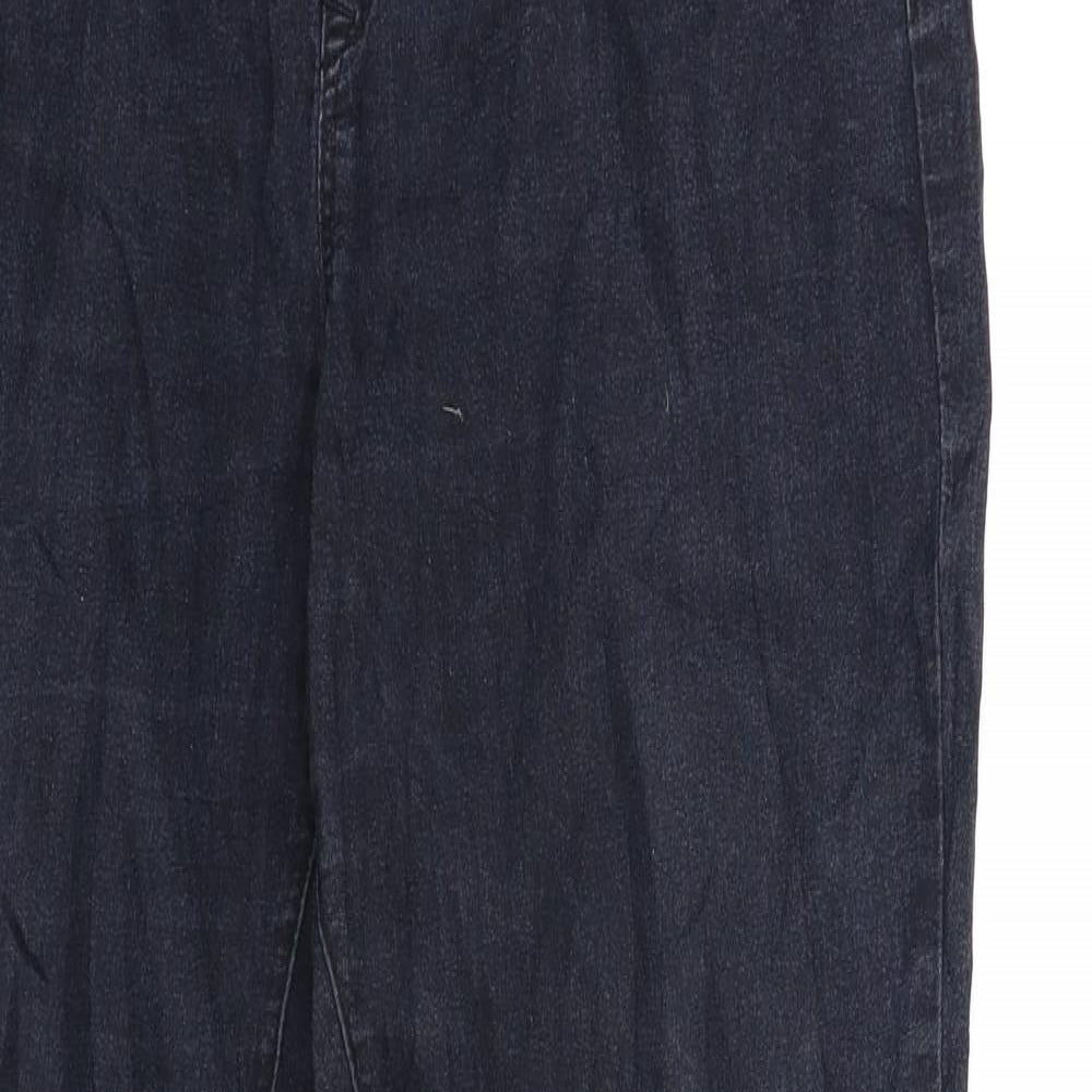 Denim & Co. Womens Black  Denim Jegging Jeans Size 16 L28 in