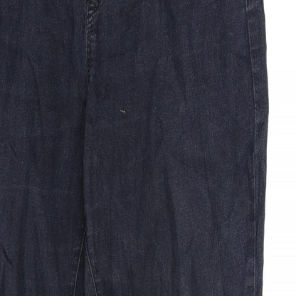 Denim & Co. Womens Black  Denim Jegging Jeans Size 16 L28 in