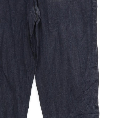 Denim & Co. Womens Black  Denim Jegging Jeans Size 16 L28 in