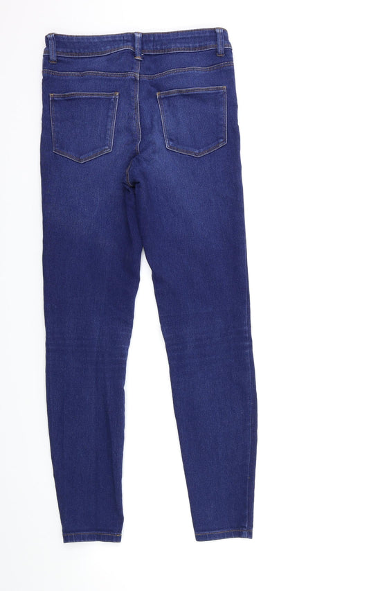 Denim & Co. Womens Blue  Denim Skinny Jeans Size 8 L27 in