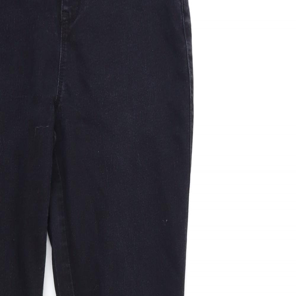 Denim & Co. Womens Black  Denim Jegging Jeans Size 10 L32 in