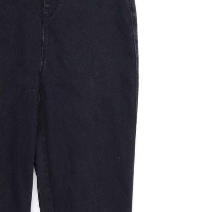 Denim & Co. Womens Black  Denim Jegging Jeans Size 10 L32 in