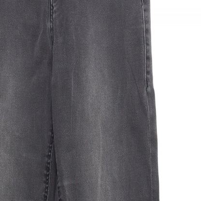 Dorothy Perkins Womens Grey  Denim Skinny Jeans Size 8 L28 in