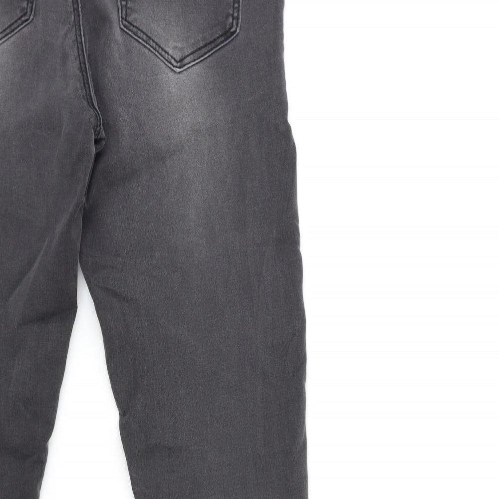 Dorothy Perkins Womens Grey  Denim Skinny Jeans Size 8 L28 in