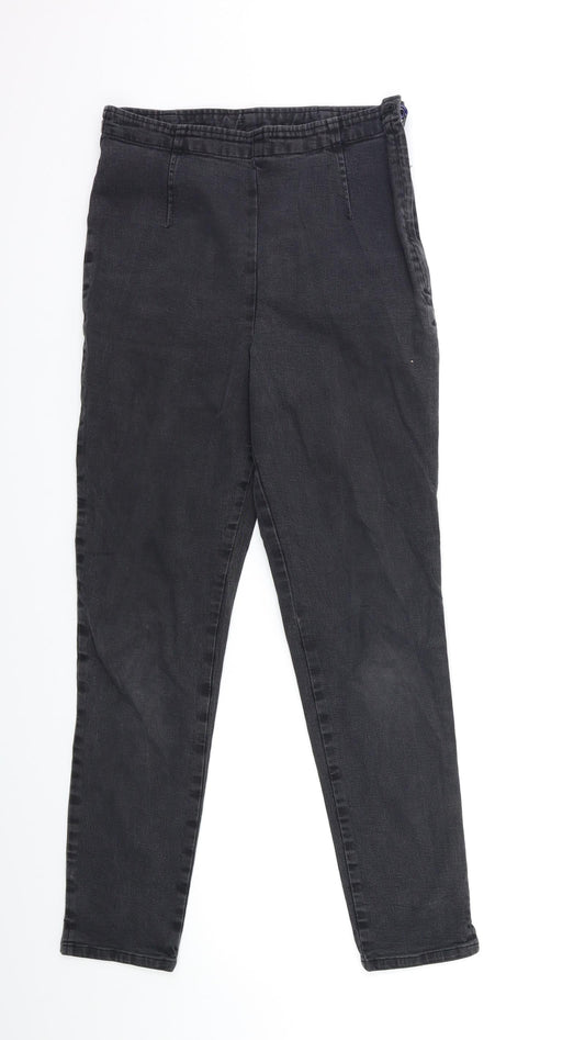 Debenhams Womens Grey  Denim Skinny Jeans Size 12 L28 in