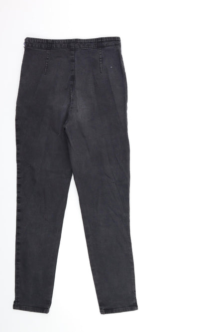 Debenhams Womens Grey  Denim Skinny Jeans Size 12 L28 in