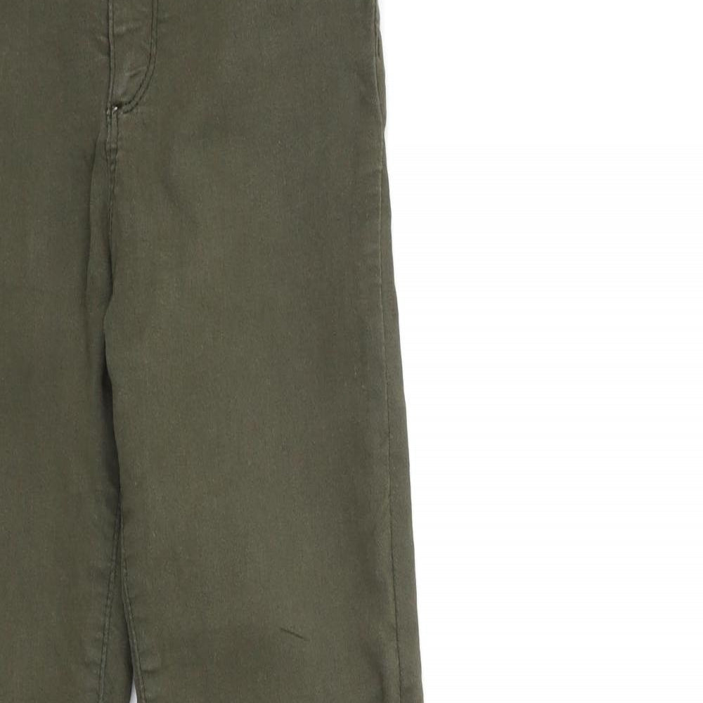 Womens UK Size 8 Preworn Regular Fit Skinny Green Jeans