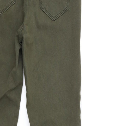 Womens UK Size 8 Preworn Regular Fit Skinny Green Jeans