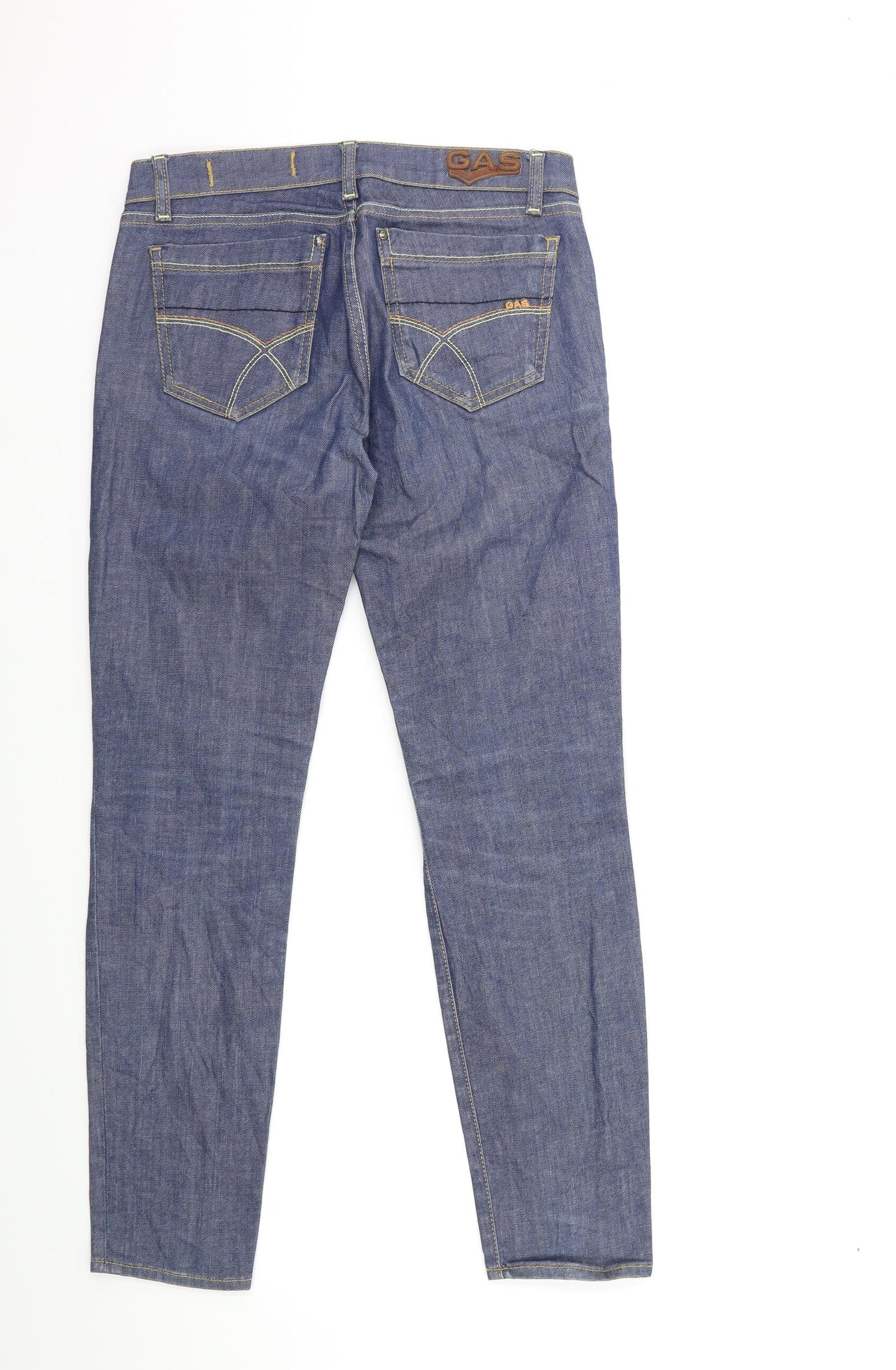 GAS Womens Blue  Denim Skinny Jeans Size 26 in L28 in