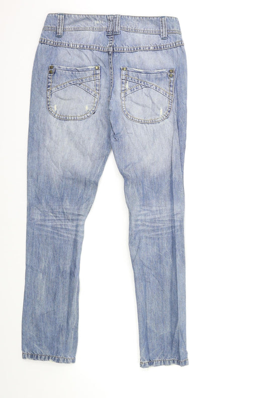 NEXT Womens Blue  Denim Skinny Jeans Size 6 L28 in