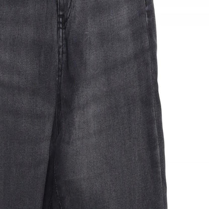 PRETTYLITTLETHING Womens Grey  Denim Skinny Jeans Size 8 L29 in