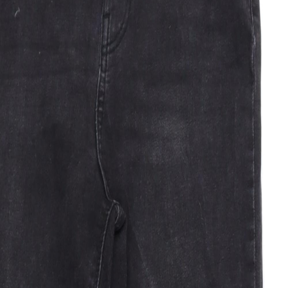 Denim & Co. Womens Black  Denim Skinny Jeans Size 12 L26 in