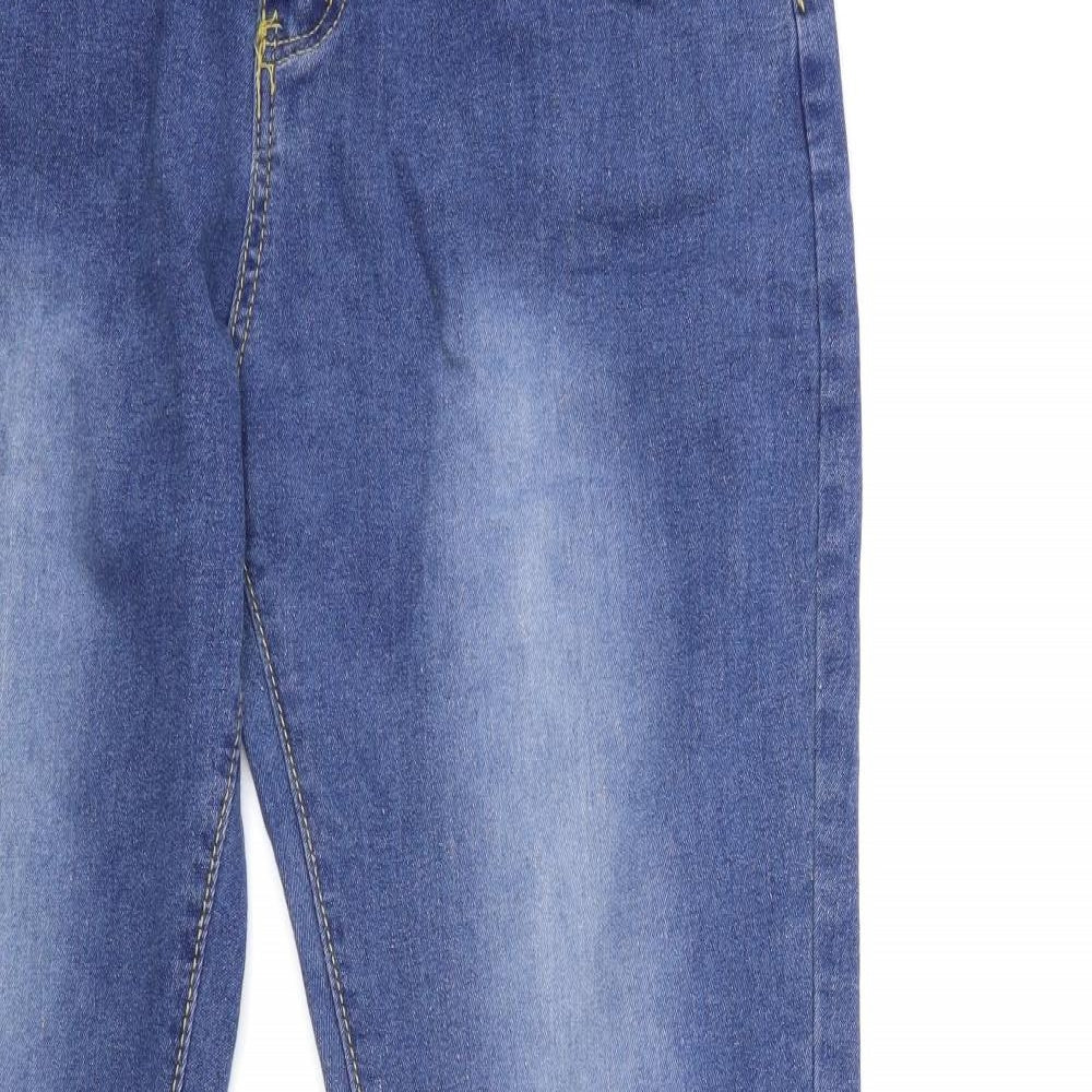 Womens UK Size M Preworn Regular Fit Skinny Blue Jeans