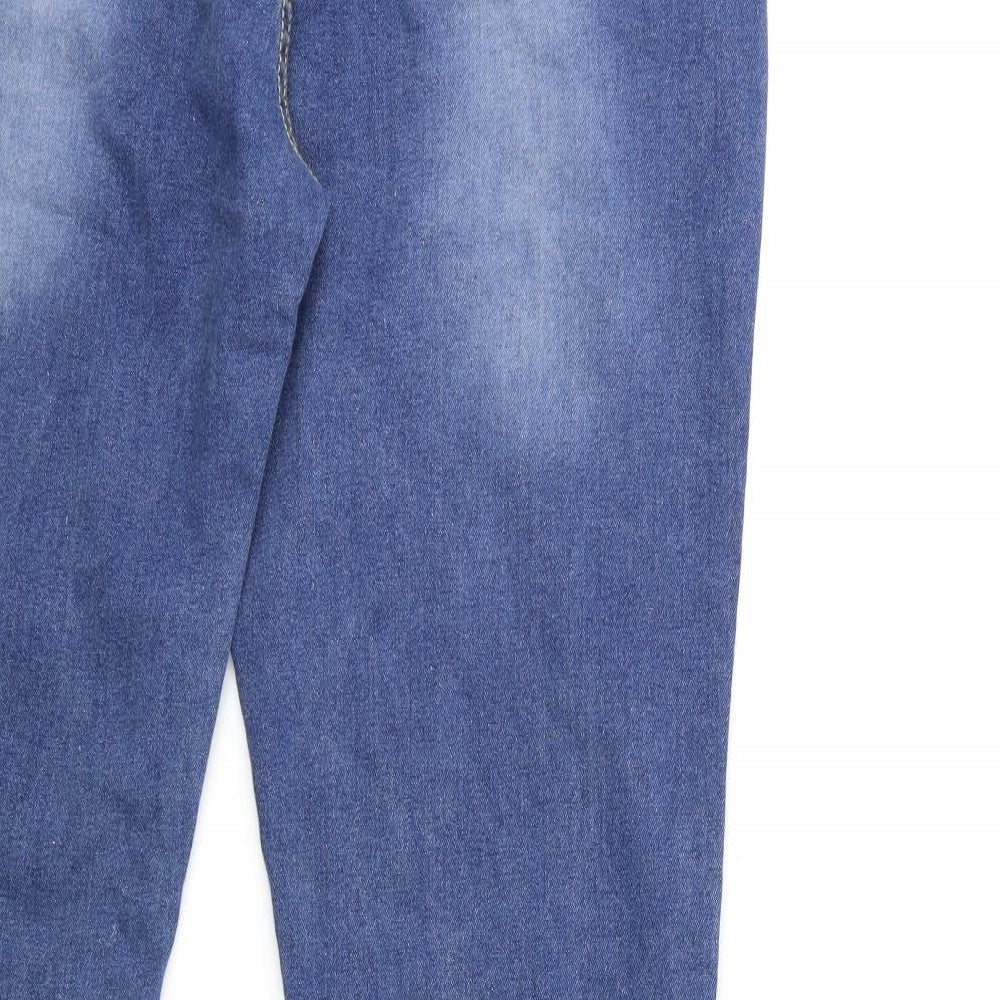Womens UK Size M Preworn Regular Fit Skinny Blue Jeans