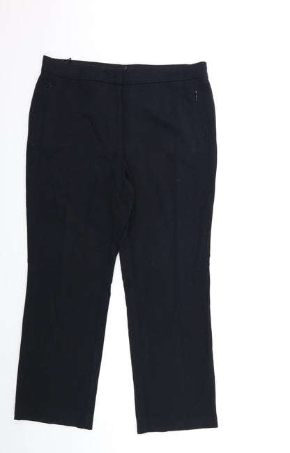 Womens UK Size 14 Marks and Spencer Regular Fit  Black Trousers