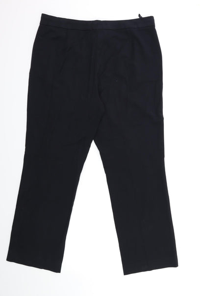 Womens UK Size 14 Marks and Spencer Regular Fit  Black Trousers