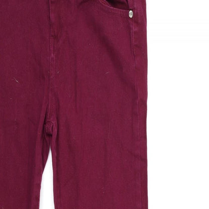 Preworn Womens Pink  Denim Skinny Jeans Size 30 in L28 in