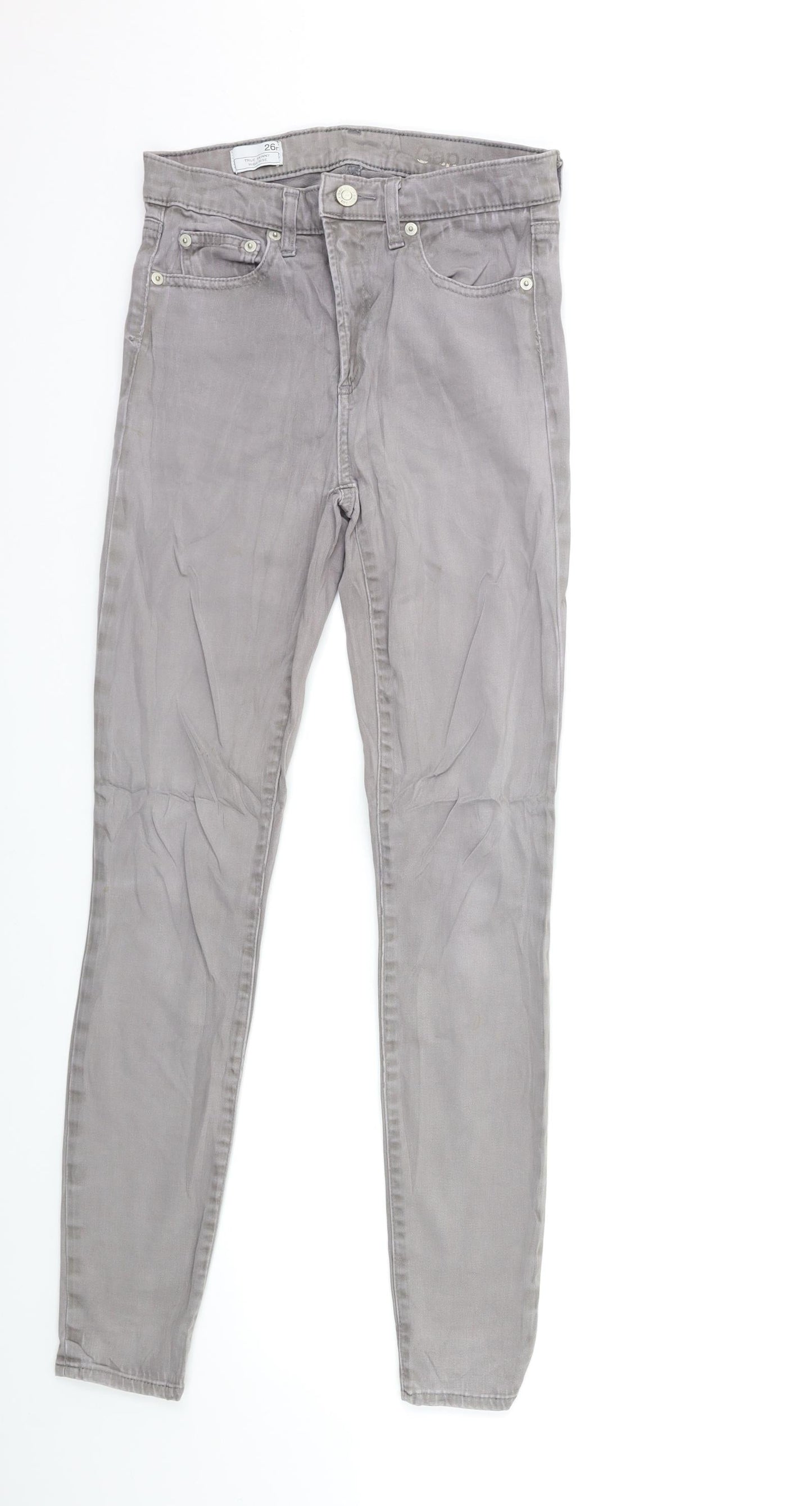 Gap Womens Grey  Denim Skinny Jeans Size 26 in L29 in