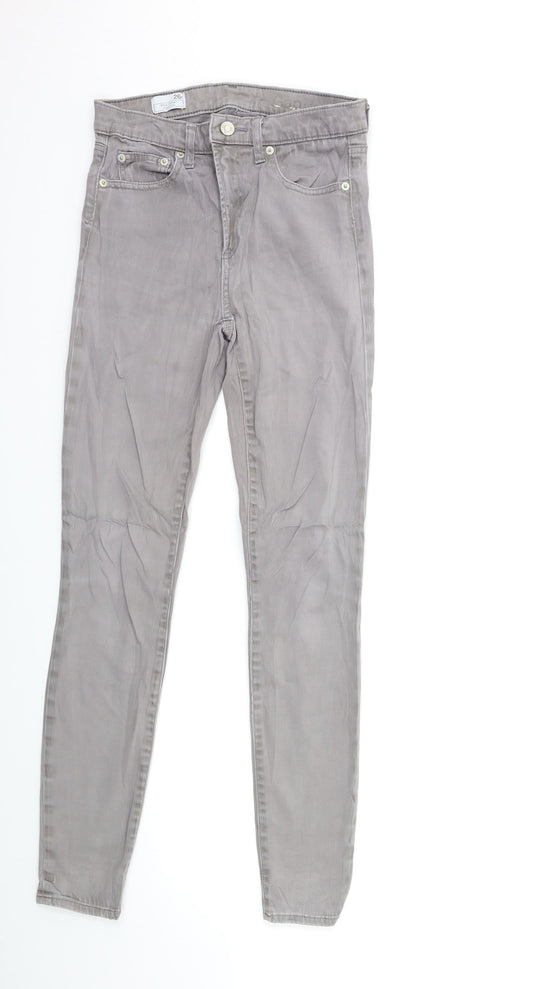 Gap Womens Grey  Denim Skinny Jeans Size 26 in L29 in