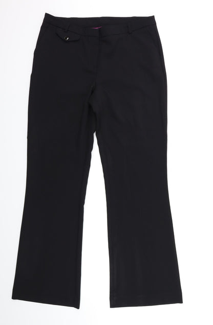 New Look Womens Black   Trousers  Size 12 L32 in
