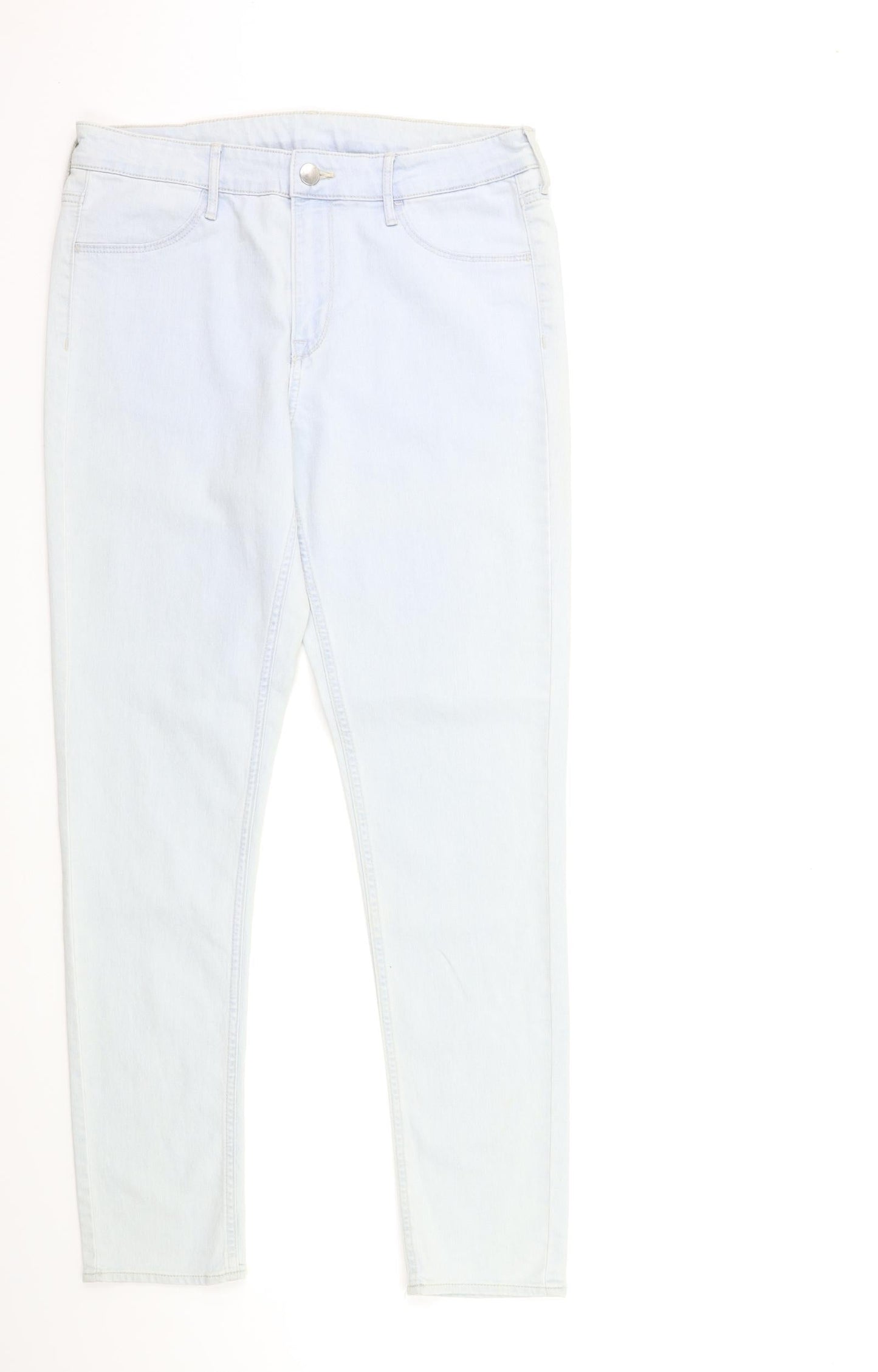 Womens UK Size 30 in H&M Regular Fit Skinny Blue Jeans