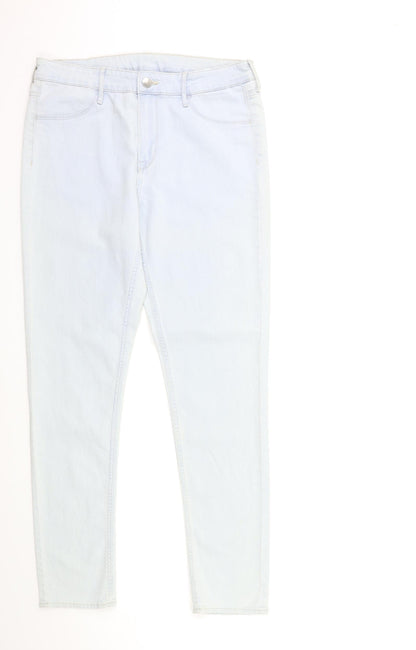 Womens UK Size 30 in H&M Regular Fit Skinny Blue Jeans
