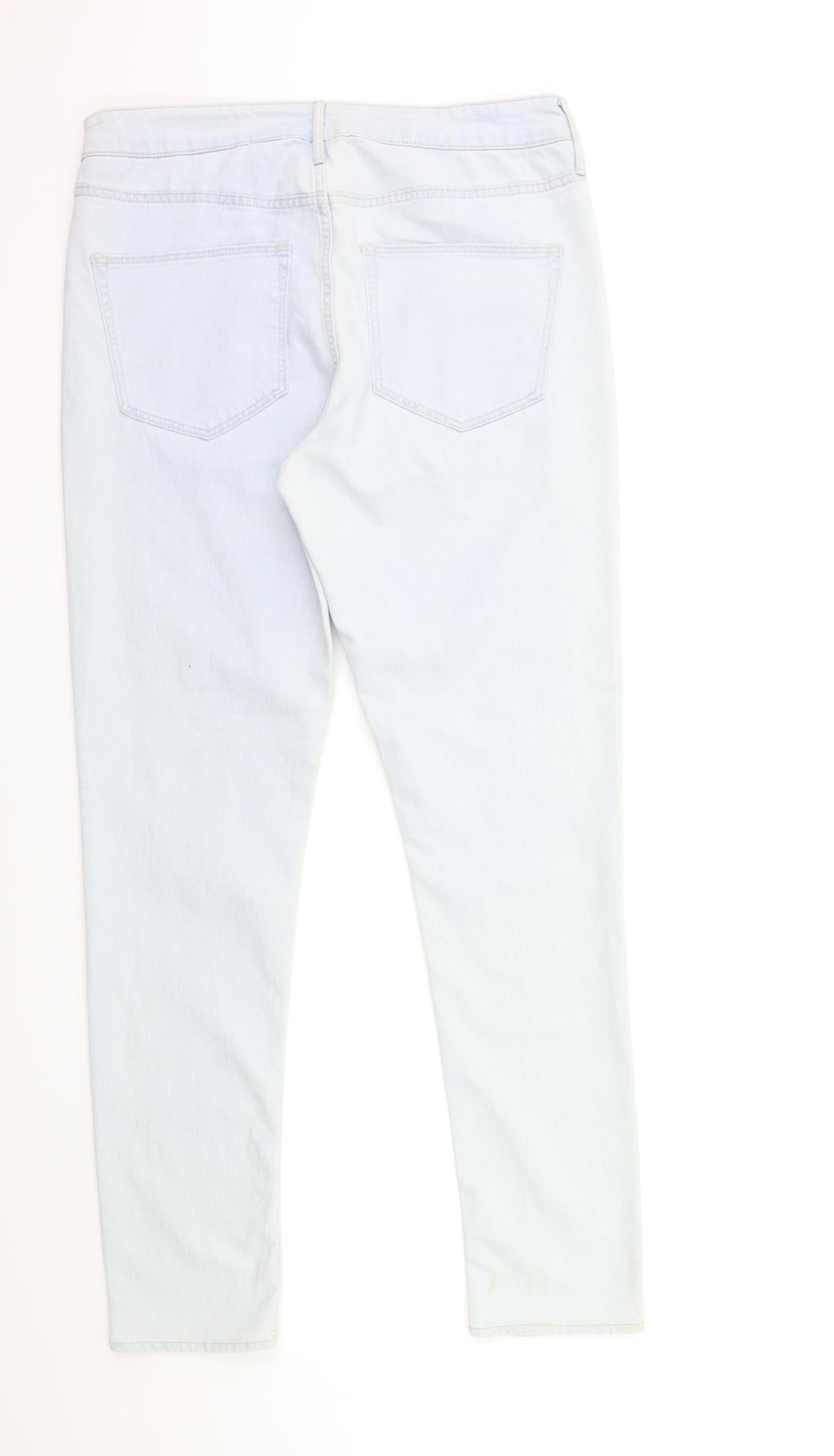 Womens UK Size 30 in H&M Regular Fit Skinny Blue Jeans