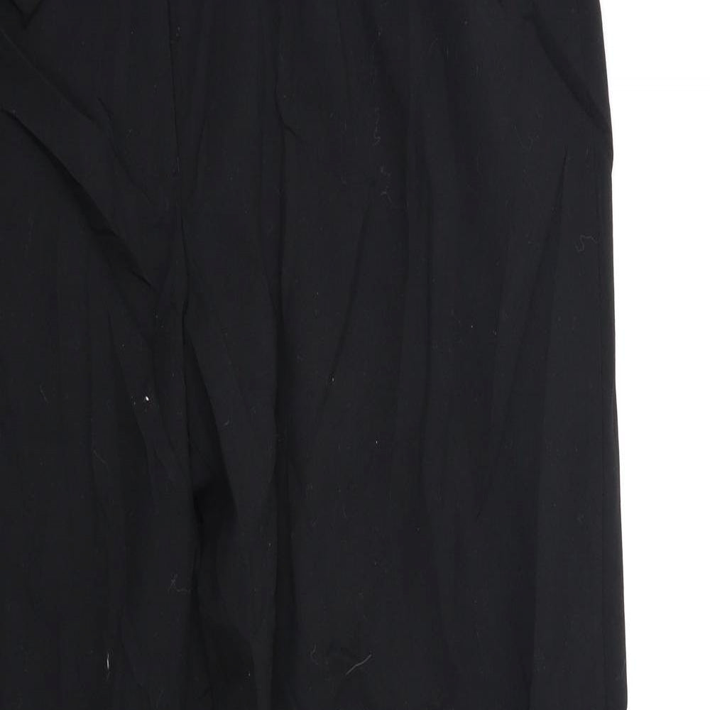 Womens UK Size 18 Preworn Regular Fit  Black Trousers