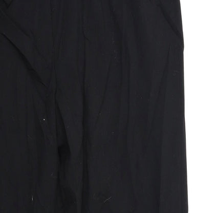 Womens UK Size 18 Preworn Regular Fit  Black Trousers