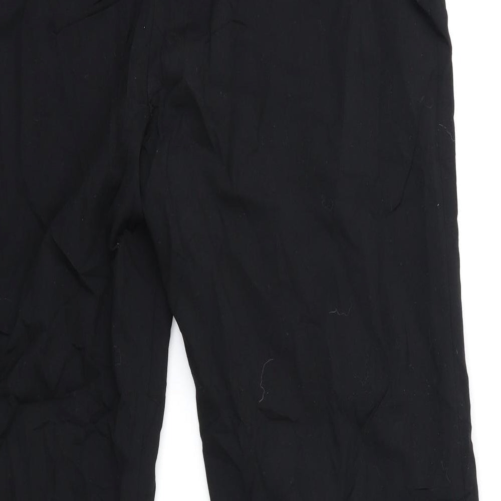 Womens UK Size 18 Preworn Regular Fit  Black Trousers