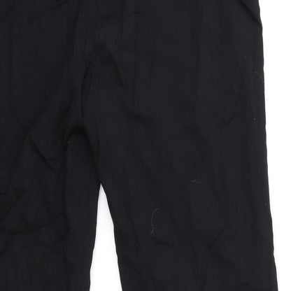 Womens UK Size 18 Preworn Regular Fit  Black Trousers