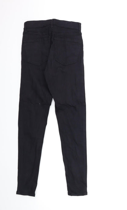 Topshop Womens Black  Denim Skinny Jeans Size 25 in L32 in