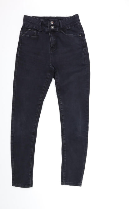 Womens UK Size 26 in Preworn Regular Fit Skinny Black Jeans