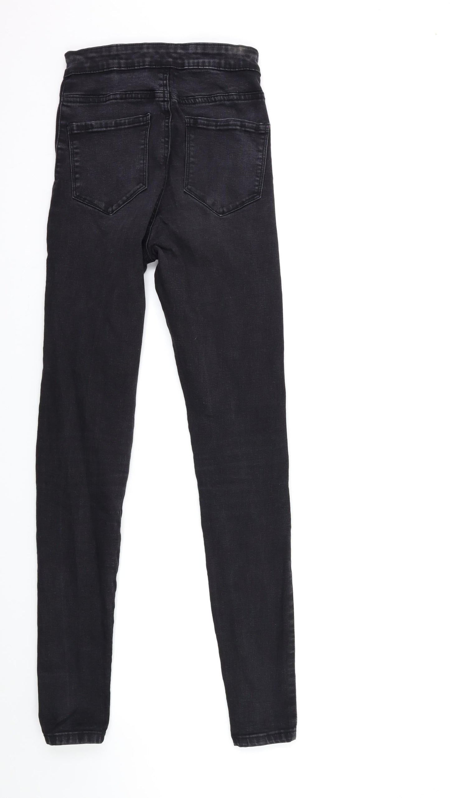 Denim & Co. Womens Black  Denim Skinny Jeans Size 8 L30 in