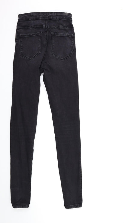 Denim & Co. Womens Black  Denim Skinny Jeans Size 8 L30 in