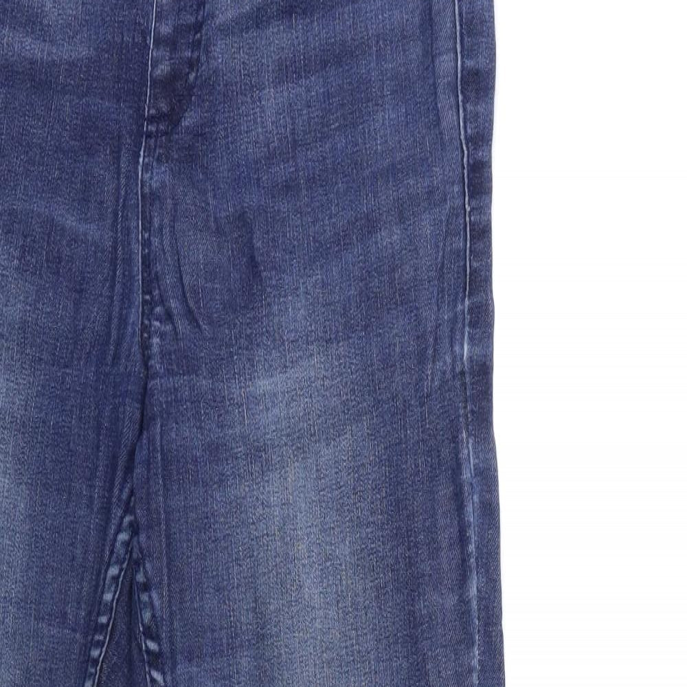 Womens UK Size 8 Preworn Regular Fit Skinny Blue Jeans