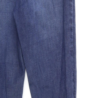 Womens UK Size 8 Preworn Regular Fit Skinny Blue Jeans