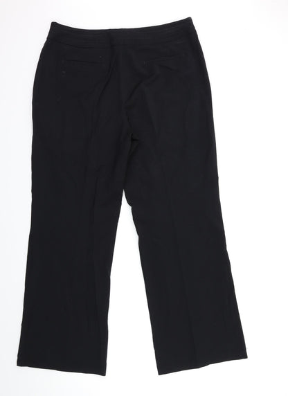 Womens UK Size 14 Marks and Spencer Regular Fit  Black Trousers