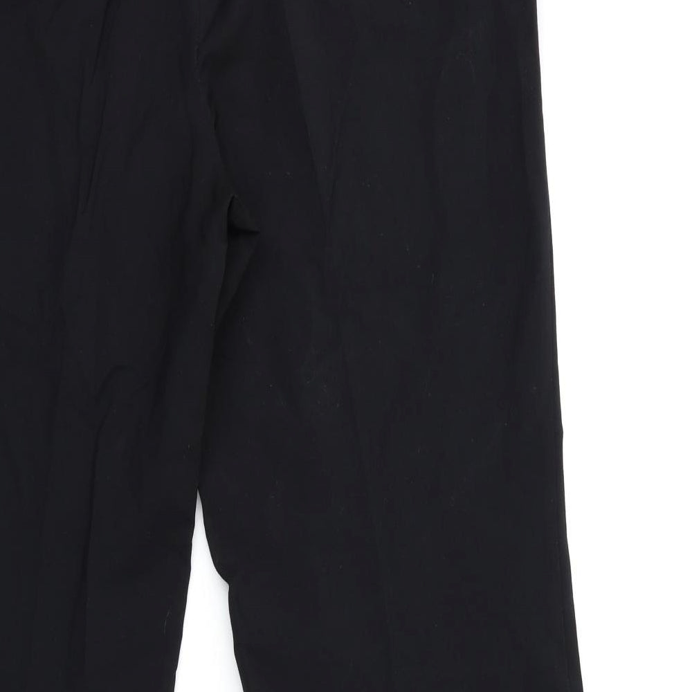 Womens UK Size 14 Marks and Spencer Regular Fit  Black Trousers