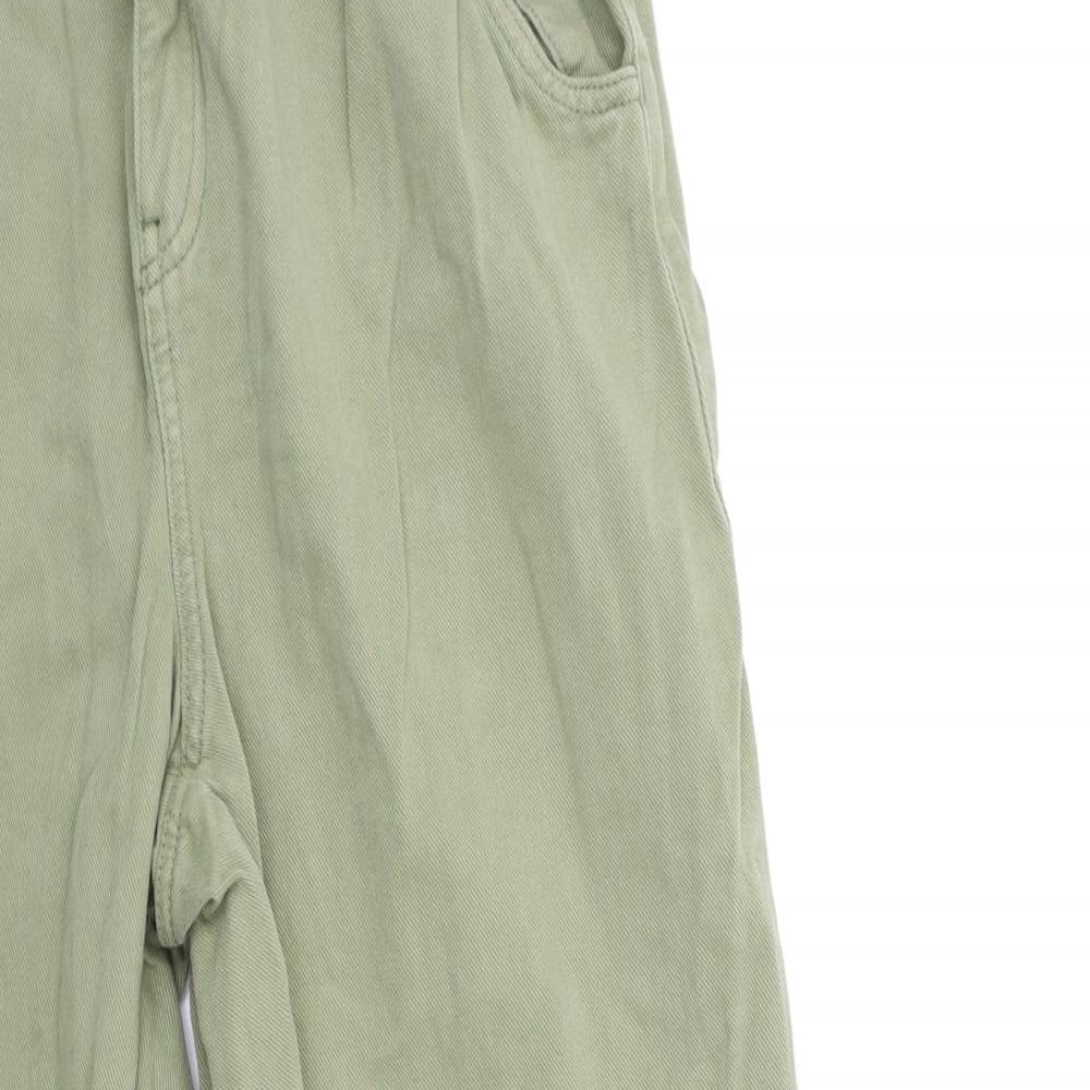 Preworn Womens Green  Denim Mom Jeans Size 26 in L26 in