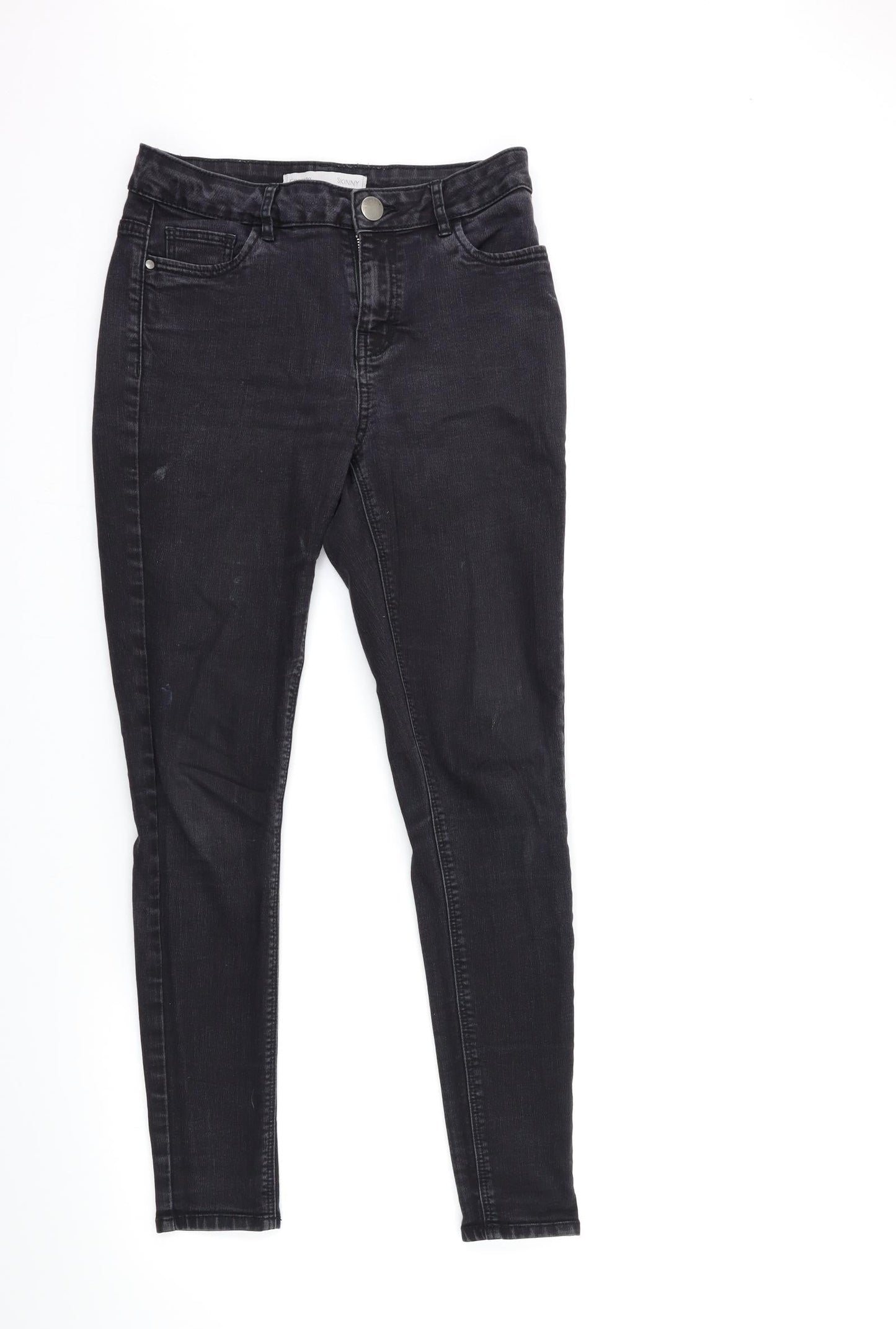 NEXT Womens Black  Denim Skinny Jeans Size 10 L28 in