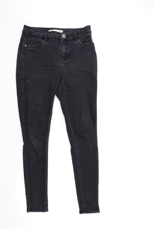NEXT Womens Black  Denim Skinny Jeans Size 10 L28 in