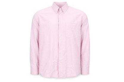 Mens UK Size 16 st bernard Pink  Button-Up Long Sleeve Casual Shirt