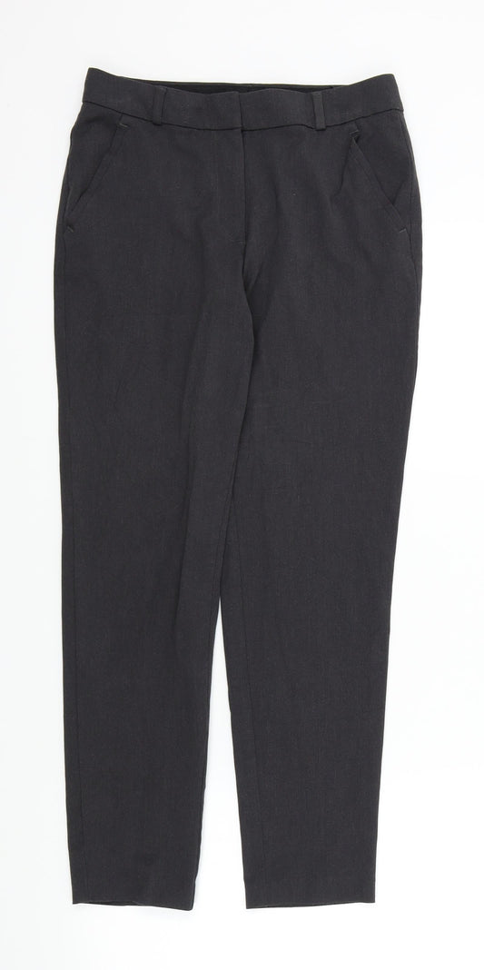 M&S Womens Grey   Trousers  Size 8 L24 in