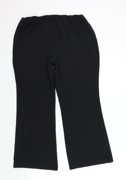 M&S Womens Black   Trousers  Size 14 L26 in