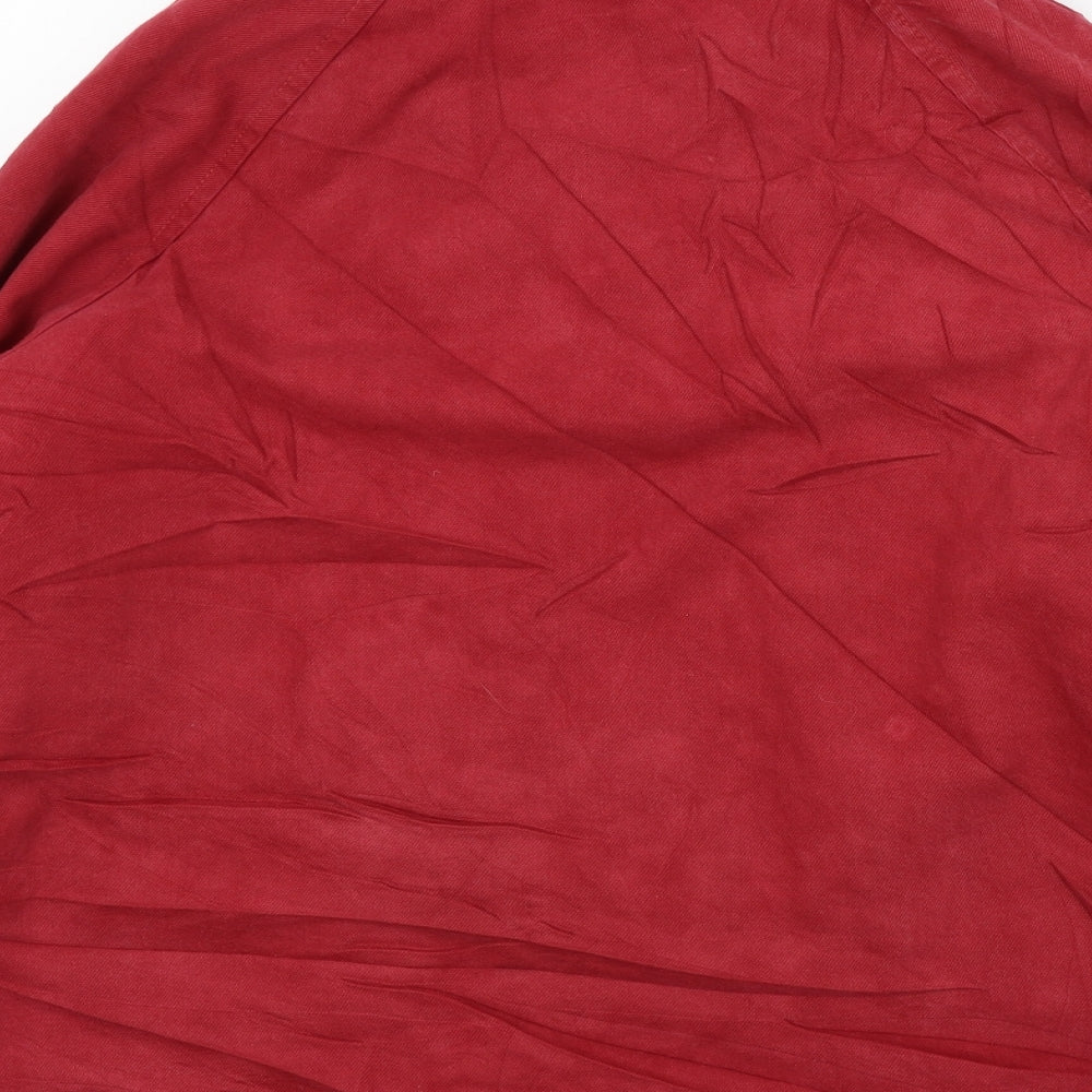 Mens UK Size S Pull&Bear Red Overcoat