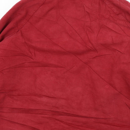 Mens UK Size S Pull&Bear Red Overcoat